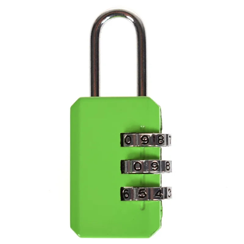 Cadenas à code 3 chiffres – Bagage et casier, 7 coloris – vue 6 | Chillvibes