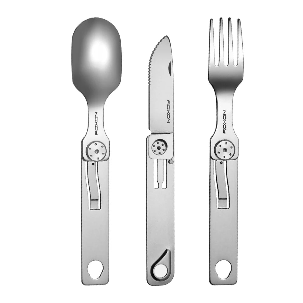 Couverts de camping – Inox démontable, trois versions – vue 2 | Chillvibes