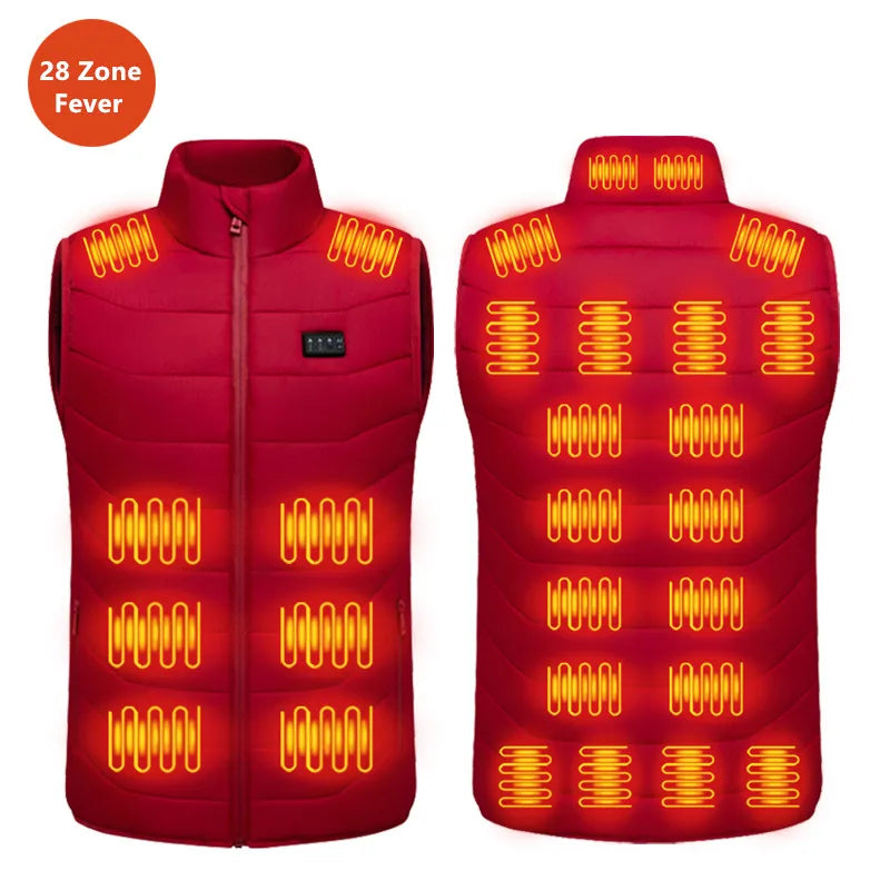 Gilet chauffant 28 zones – Batterie non fournie, S à 5XL | Chillvibes