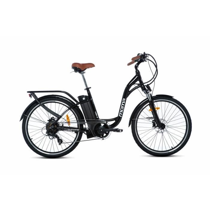 MOMA BIKES – Vélo électrique de ville 26" – Shimano 7 vitesses – Freins à disque hydrauliques