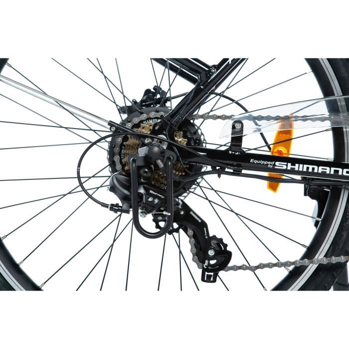 MOMA BIKES – Vélo électrique de ville 26" – Shimano 7 vitesses – Freins à disque hydrauliques