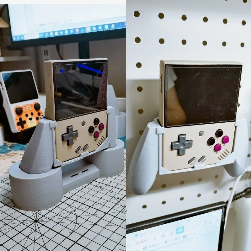 Poignées imprimées en 3D – Miyoo Mini Plus, avec support | Chillvibes