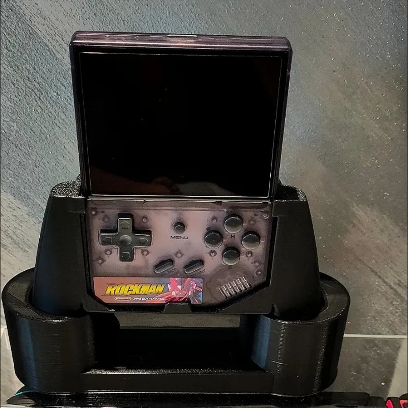 Poignées imprimées en 3D – Miyoo Mini Plus, avec support – vue 5 | Chillvibes