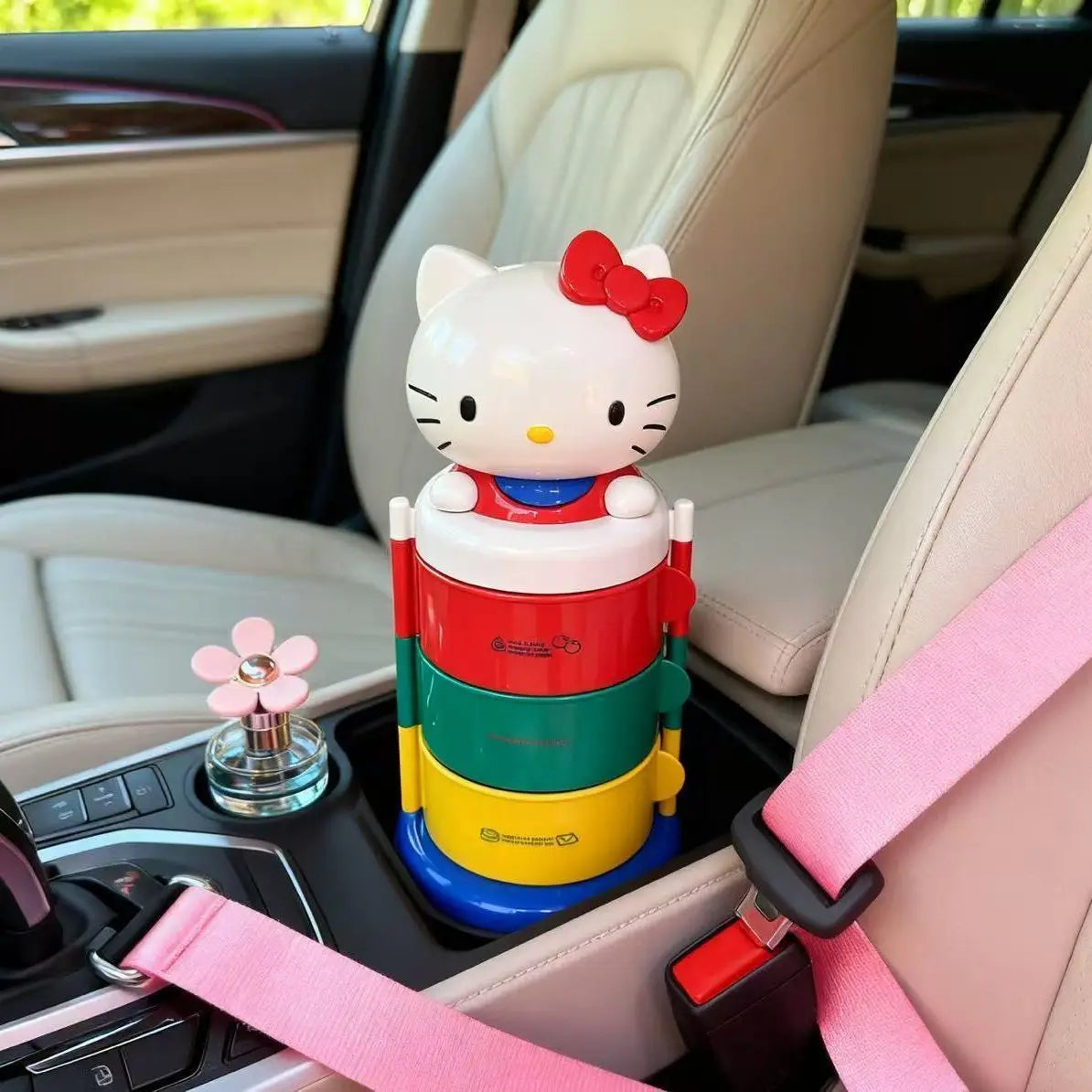 Rangement rotatif chat – Trois étages, bureau ou voiture – vue 4 | Chillvibes