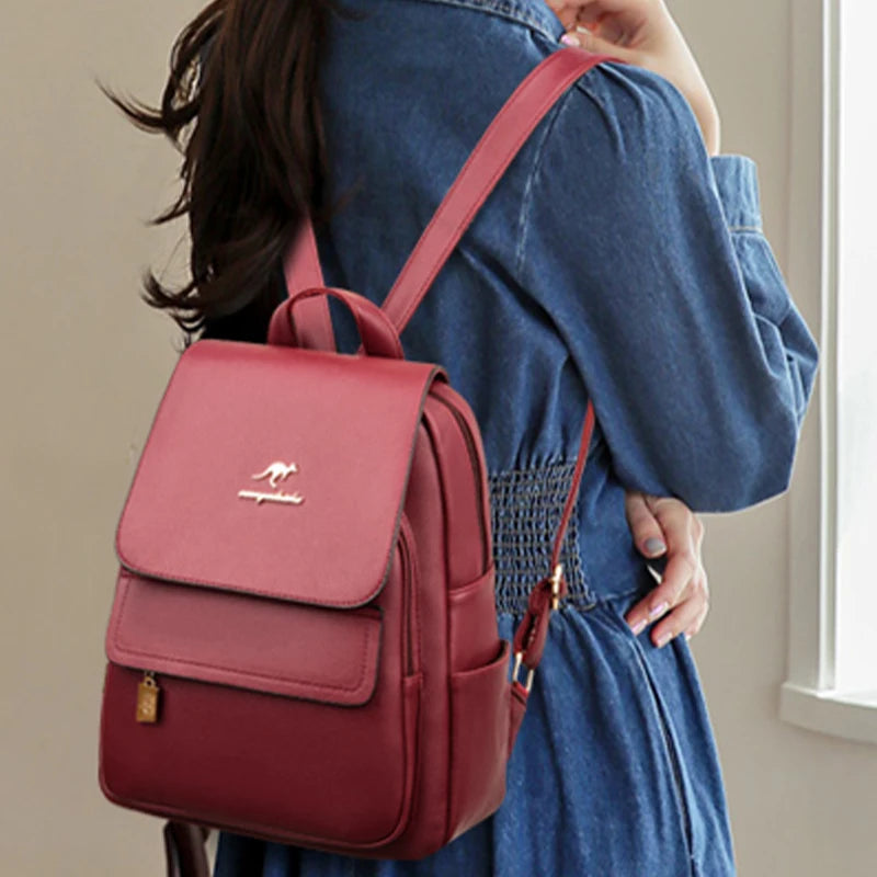 Sac à dos en cuir – Grande capacité, trois coloris – vue 5 | Chillvibes