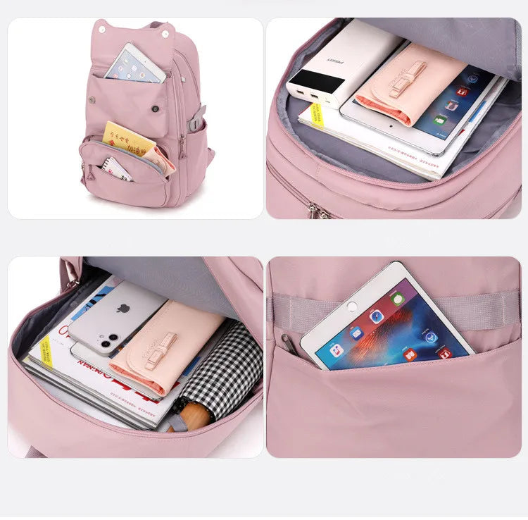 Sac à dos scolaire – Déperlant, cinq coloris – vue 5 | Chillvibes