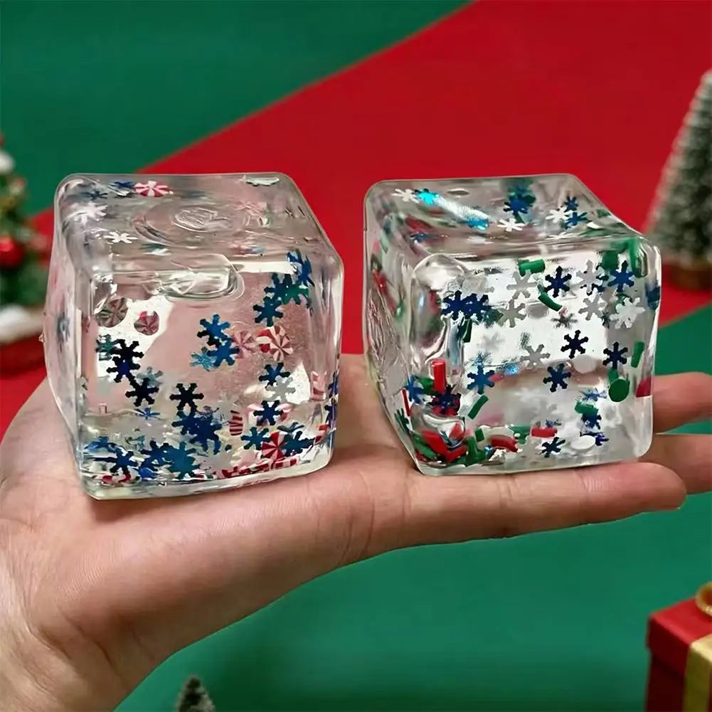 Squishy géant – Cube glacé de Noël, trois motifs | Chillvibes