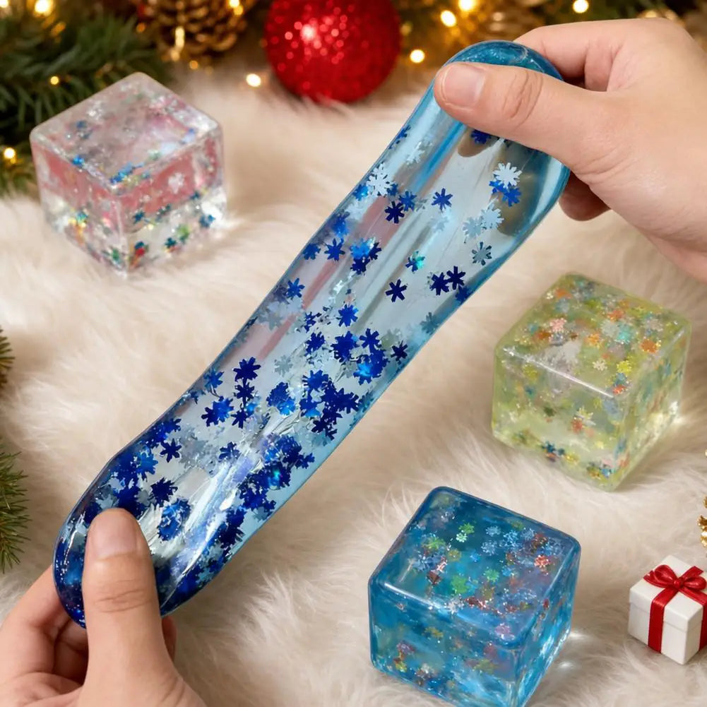 Squishy géant – Cube glacé de Noël, trois motifs – vue 5 | Chillvibes