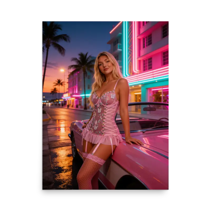 Affiche Brealite Soul « L’avenue » – Neon Coast