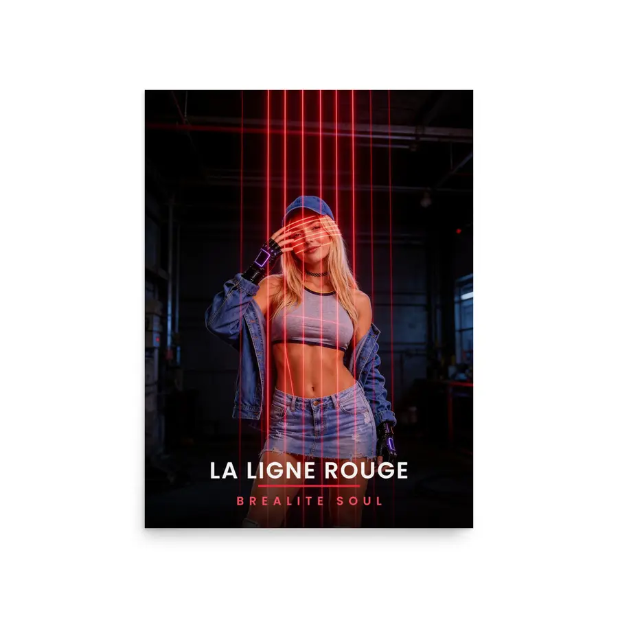 Affiche Brealite Soul « Les lasers » – La Ligne Rouge