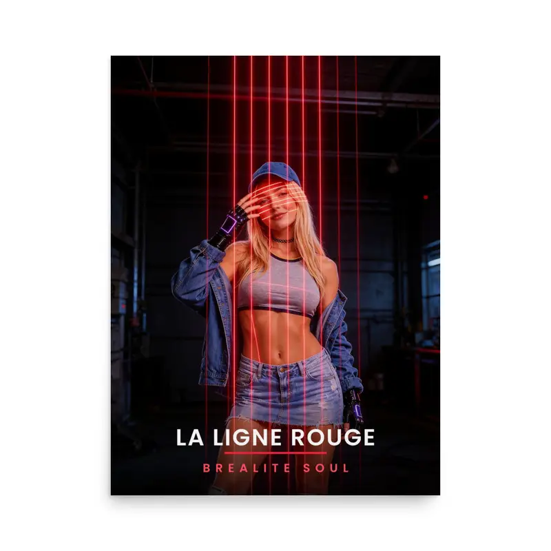 Affiche Brealite Soul « Les lasers » – La Ligne Rouge