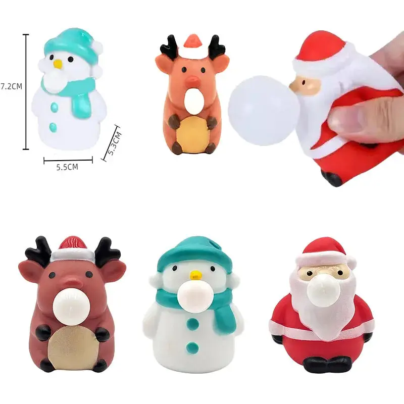 Balles anti-stress de Noël – Père Noël, bonhomme ou renne – vue 2 | Chillvibes