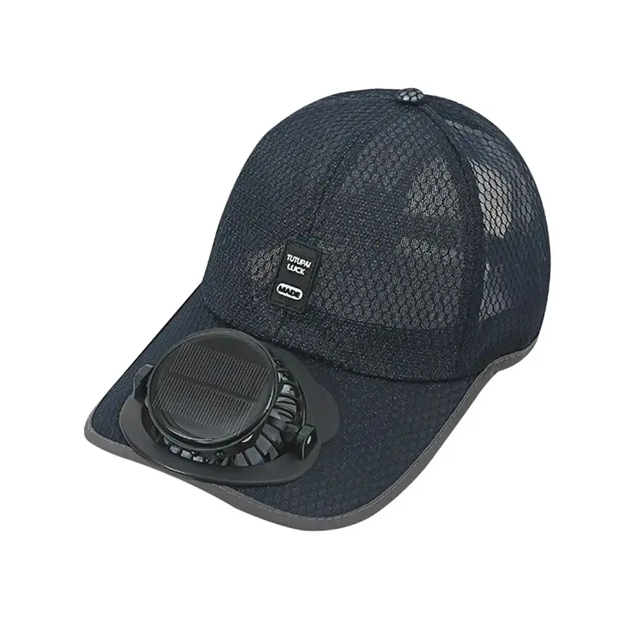 Casquette Solaire Ventilée – Ventilateur USB Intégré, Protection Solaire Unisexe – Bleu | Chillvibes
