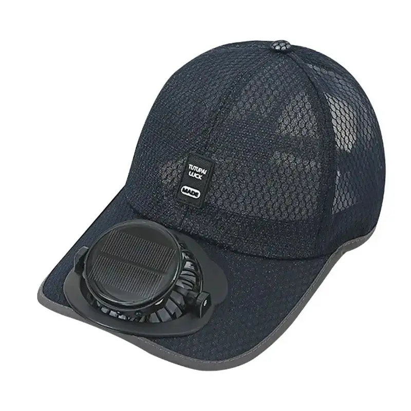 Casquette Solaire Ventilée – Ventilateur USB Intégré, Protection Solaire Unisexe – Bleu | Chillvibes