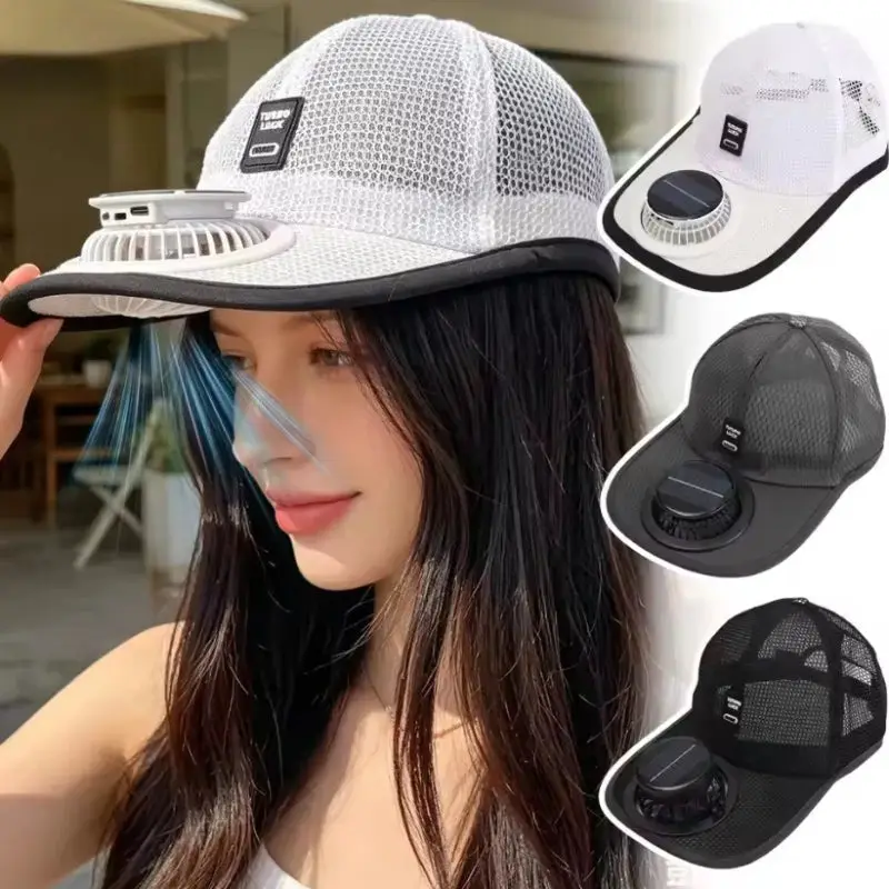 Casquette Solaire Ventilée – Ventilateur USB Intégré, Protection Solaire Unisexe – vue 2 | Chillvibes