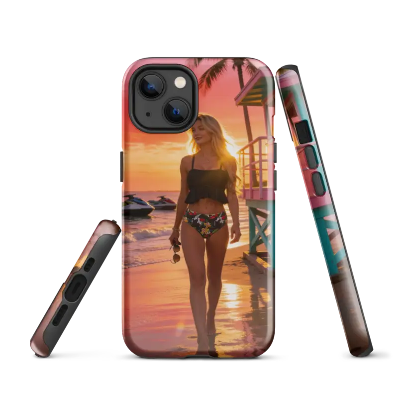 Coque iPhone Brealite Soul « La plage » – Neon Coast