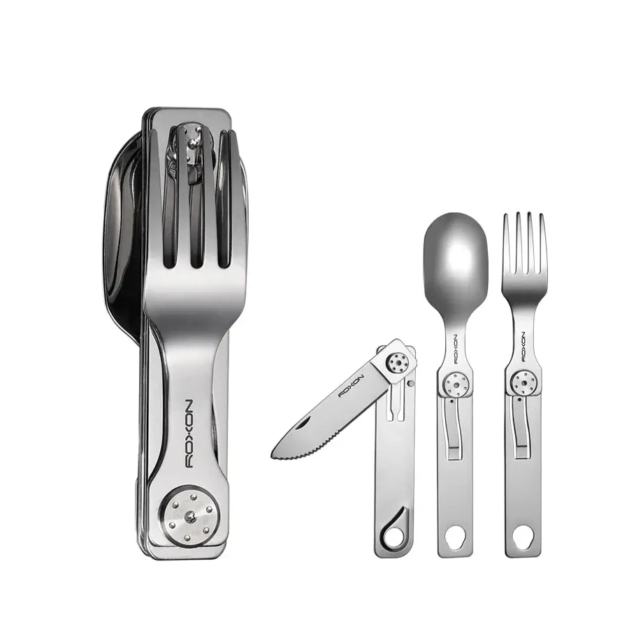 Couverts de camping – Inox démontable, trois versions | Chillvibes