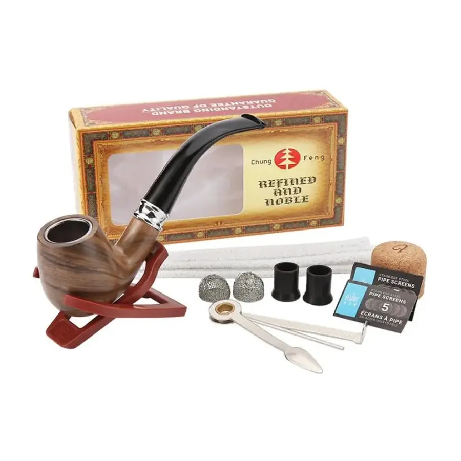 Resin Tobacco Smoking Pipe Wooden Classic Set with 9MM Filter Screen Accessories As Gift for Friends Drop Shipping