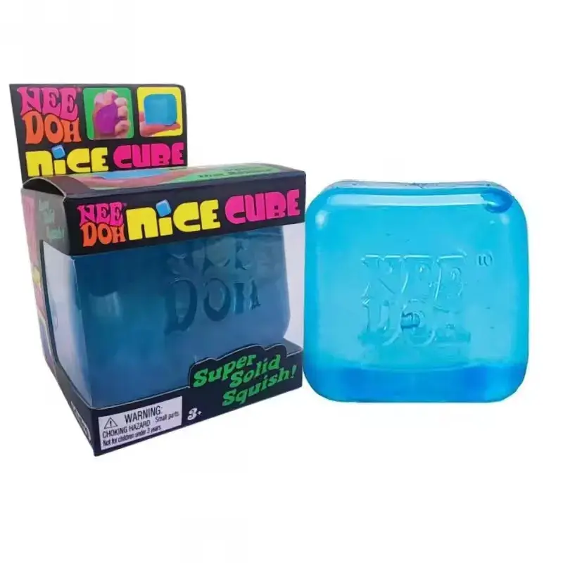 Jouet sensoriel squeeze – Méduse et cube antistress Nee Doh – Avec boîte - S1 | Chillvibes