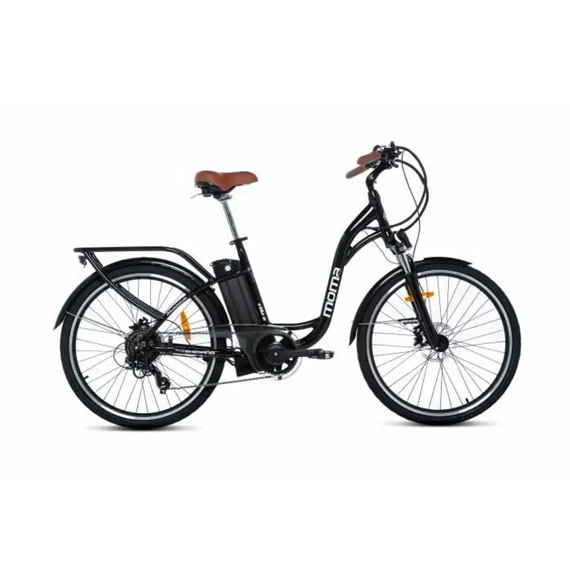 MOMA BIKES – Vélo électrique de ville 26" – Shimano 7 vitesses – Freins à disque hydrauliques – vue 2 | Chillvibes