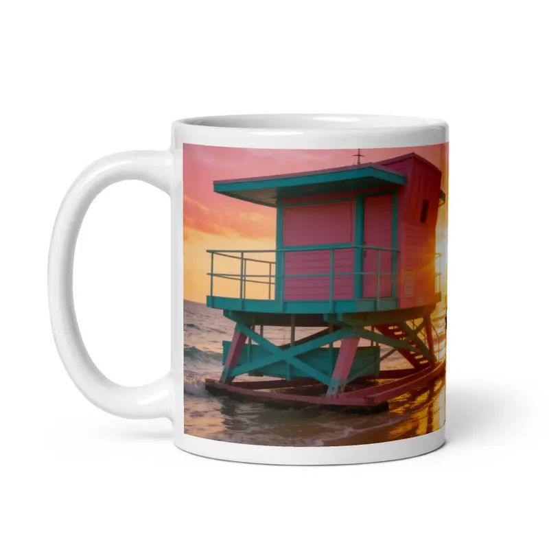 Mug Brealite Soul « La plage » – Neon Coast — vue 2