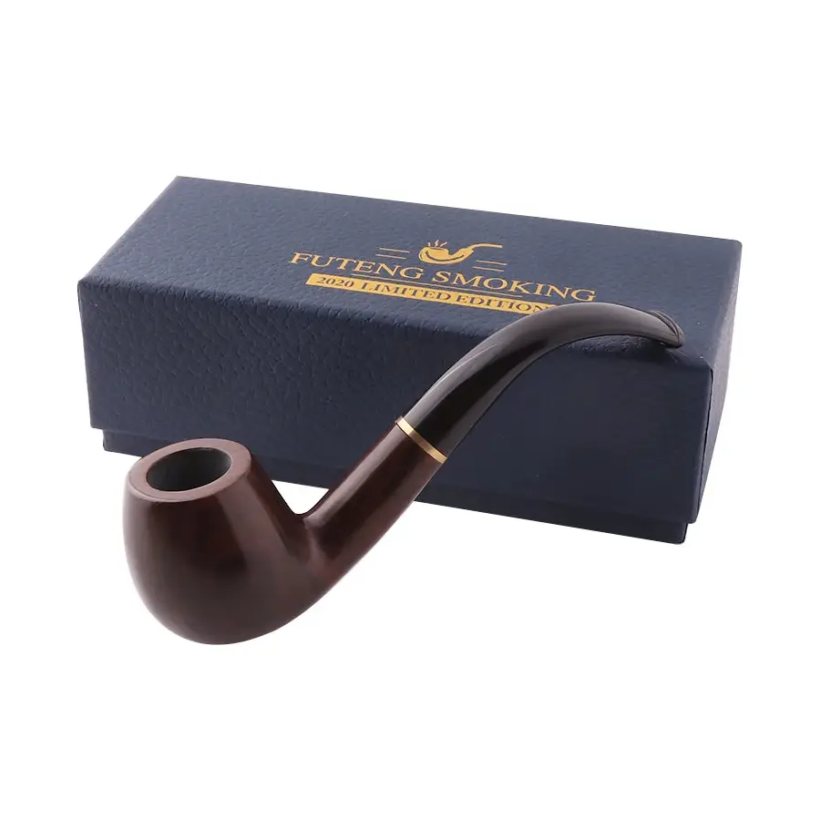 Pipe en bois de santal – Finition ébène, coffret cadeau – vue 3 | Chillvibes