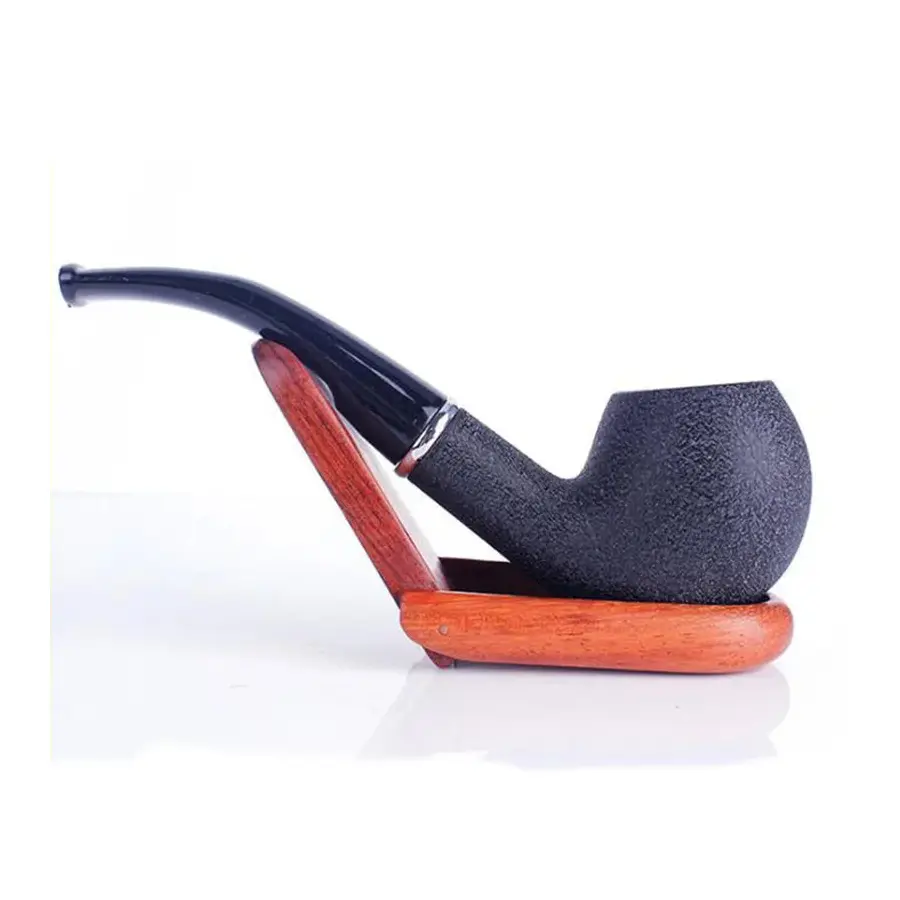 Pipe décorative en résine – finition imitation bois | Chillvibes