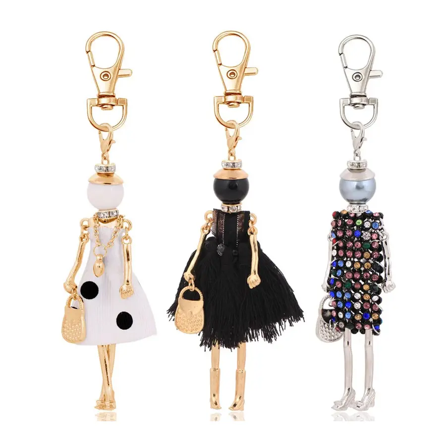 statement fashion women key chain new design keychain holder pendant charms jewelry key ring bag keyrings lady accessory