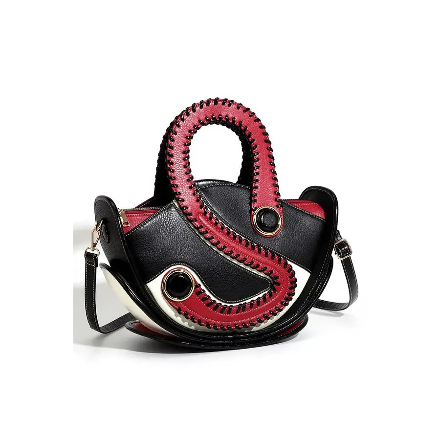 Sac à main en cuir – Anse et bandoulière, six coloris – vue 2 | Chillvibes