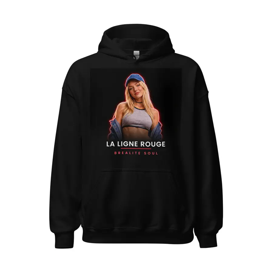 Sweat à capuche Brealite Soul « Néon rouge » – La Ligne Rouge