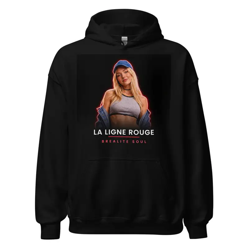 Sweat à capuche Brealite Soul « Néon rouge » – La Ligne Rouge