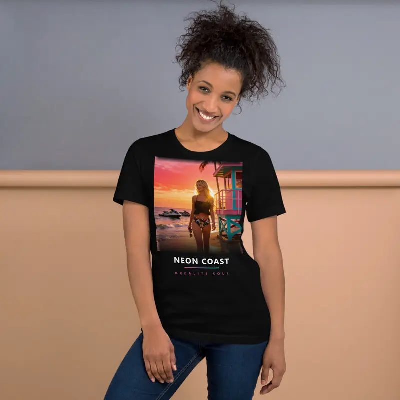 T-shirt Brealite Soul « La plage » – Neon Coast