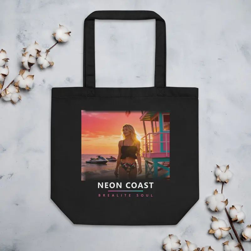 Tote bag Brealite Soul « La plage » – Neon Coast — vue 2