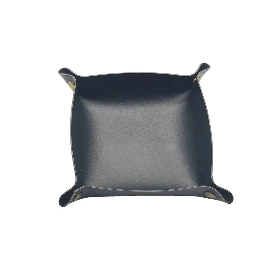 Plateau vide-poche pliable en cuir – 20 cm